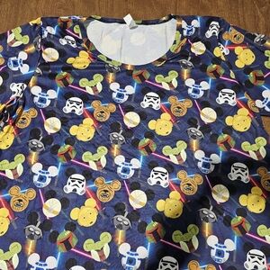 Star Wars Galactic Friends Long Sleeve Patchwork T-shirt Dress